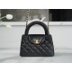 CHANEL 23K Kelly Handle Bag Large Black  