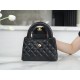 CHANEL 23K Kelly Handle Bag Large Black  