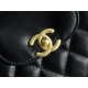 CHANEL 23K Kelly Handle Bag Large Black  