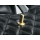 CHANEL 23K Kelly Handle Bag Large Black  