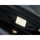 CHANEL 23K Kelly Handle Bag Large Black  