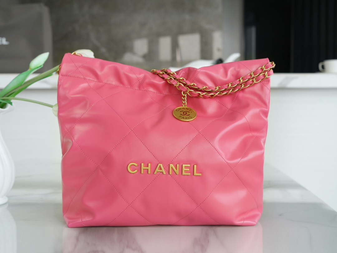 CHANEL 22 Bag Small Coral Pink  