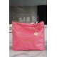 CHANEL 23C 22 Bag Medium Coral Pink Leather  