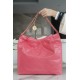 CHANEL 23C 22 Bag Medium Coral Pink Leather  