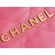 CHANEL 23C 22 Bag Medium Coral Pink Leather  