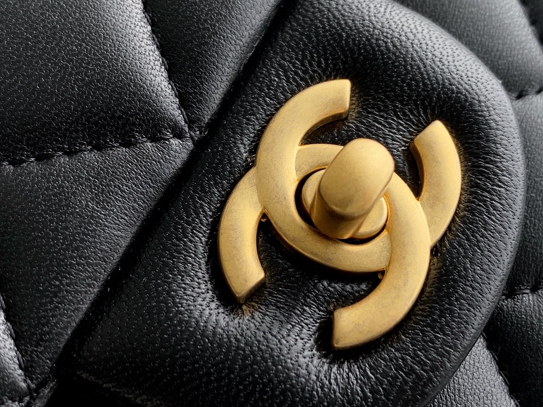 CHANEL 2021 Spring/Summer New CF Mini Black Lambskin  