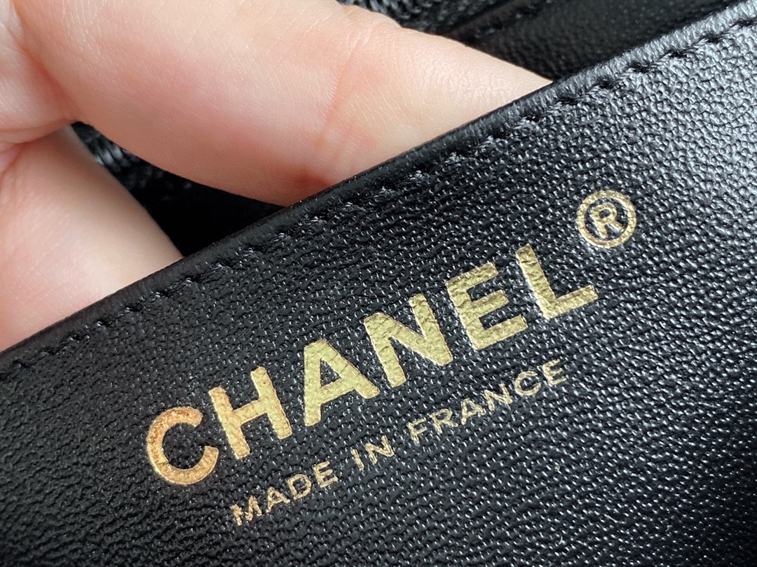 CHANEL 2021 Spring/Summer New CF Mini Black Lambskin  