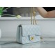 CHANEL 23S Spring/Summer New Camellia CF Flap Bag Light Blue  