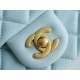 CHANEL 23S Spring/Summer New Camellia CF Flap Bag Light Blue  