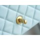 CHANEL 23S Spring/Summer New Camellia CF Flap Bag Light Blue  