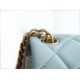 CHANEL 23S Spring/Summer New Camellia CF Flap Bag Light Blue  