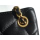 CHANEL 24C Vintage Large Logo Messenger Bag Big Size Lambskin  