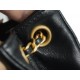 CHANEL 24C Vintage Large Logo Messenger Bag Big Size Lambskin  