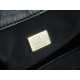 CHANEL 24C Vintage Large Logo Messenger Bag Big Size Lambskin  