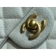 CHANEL 2021 Spring/Summer New CF Mini White Textured Calfskin  