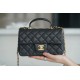 CHANEL 2021 Spring/Summer New CF Mini Black Textured Calfskin  