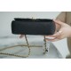 CHANEL 2021 Spring/Summer New CF Mini Black Textured Calfskin  