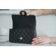 CHANEL 2021 Spring/Summer New CF Mini Black Textured Calfskin  