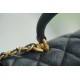 CHANEL 2021 Spring/Summer New CF Mini Black Textured Calfskin  