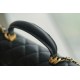 CHANEL 2021 Spring/Summer New CF Mini Black Textured Calfskin  