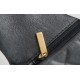 CHANEL 2021 Spring/Summer New CF Mini Black Textured Calfskin  