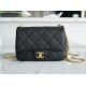 CHANEL 23P Spring/Summer New Love Heart Adjustable Mini Bag Black  