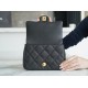 CHANEL 23P Spring/Summer New Love Heart Adjustable Mini Bag Black  