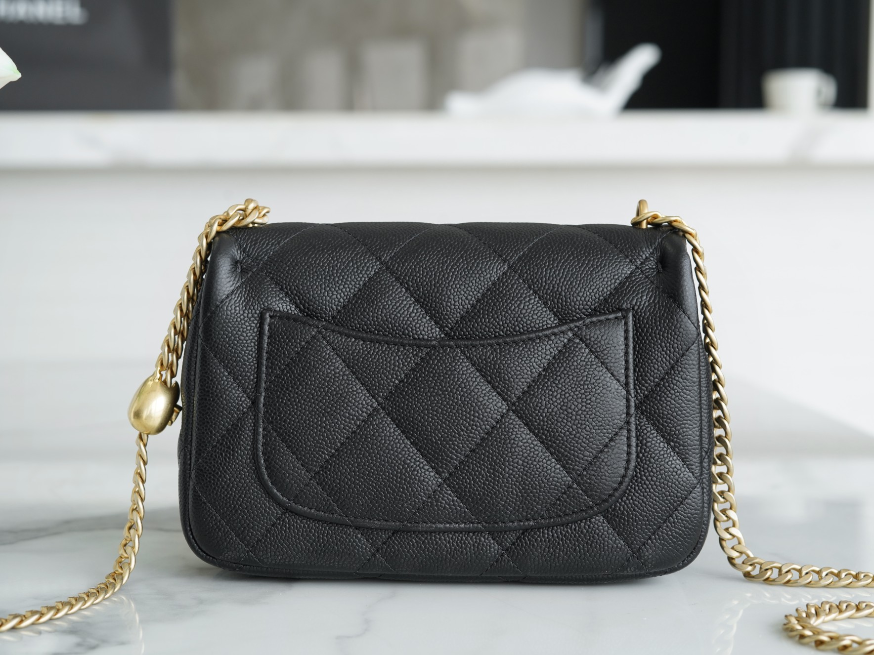 CHANEL 23P Spring/Summer New Love Heart Adjustable Mini Bag Black  