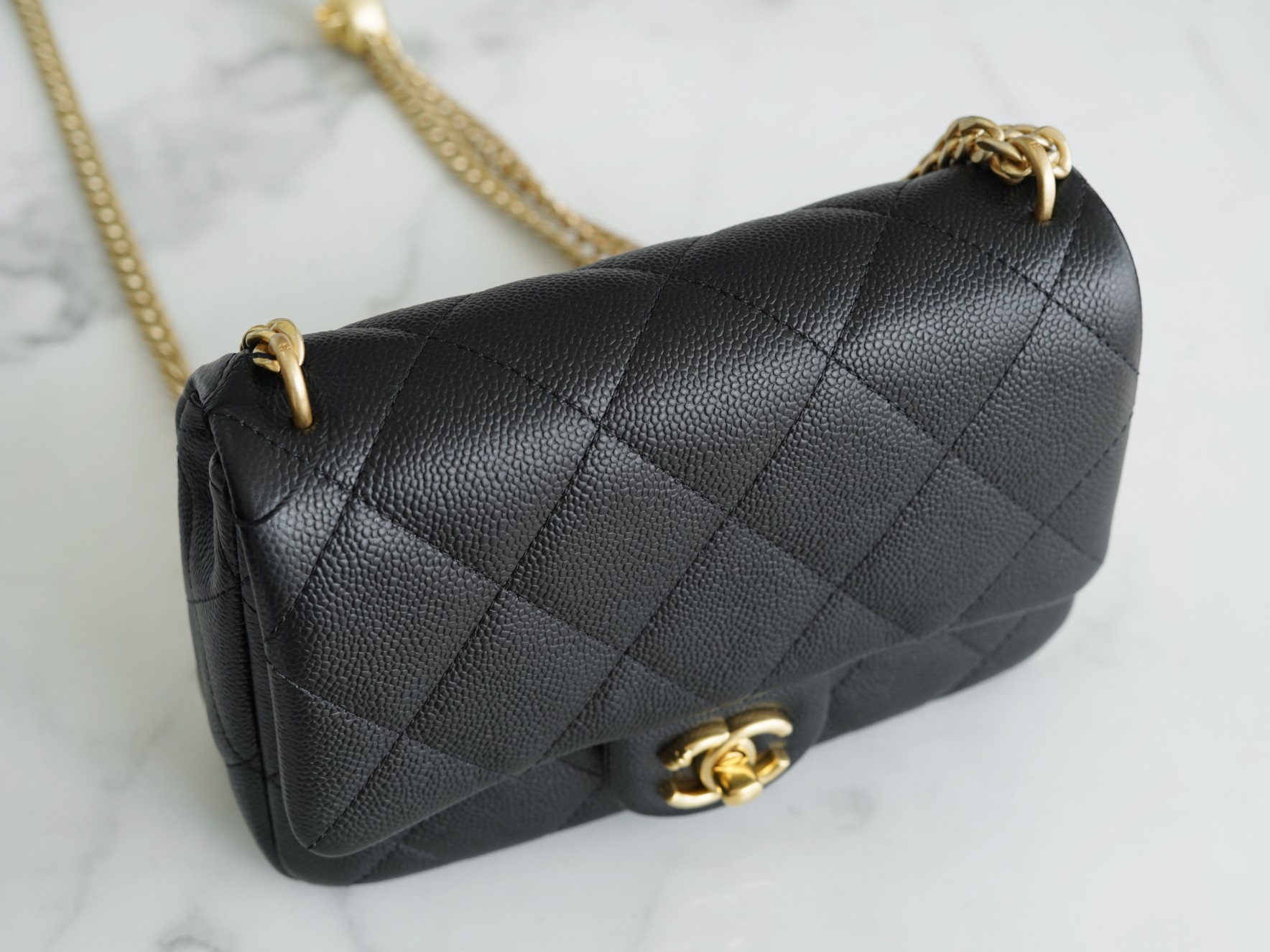 CHANEL 23P Spring/Summer New Love Heart Adjustable Mini Bag Black  