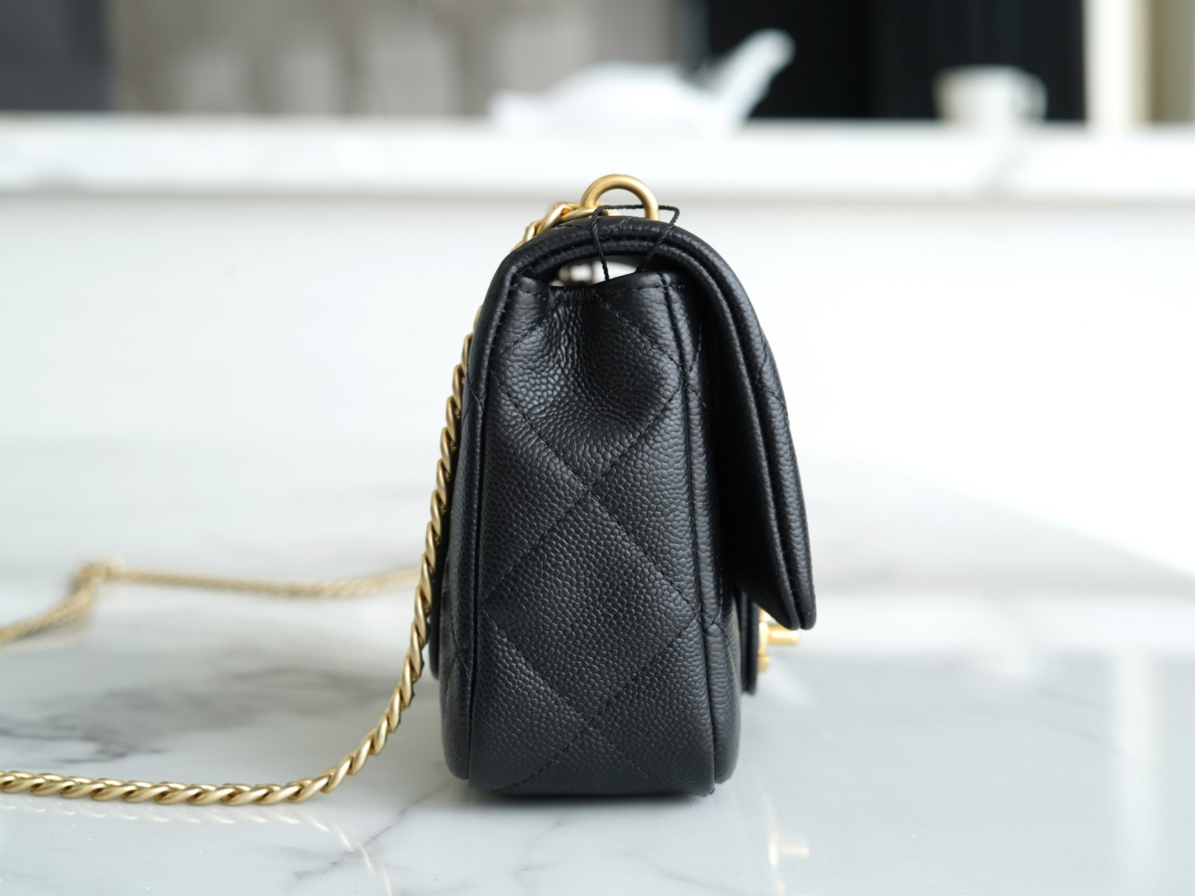 CHANEL 23P Spring/Summer New Love Heart Adjustable Mini Bag Black  