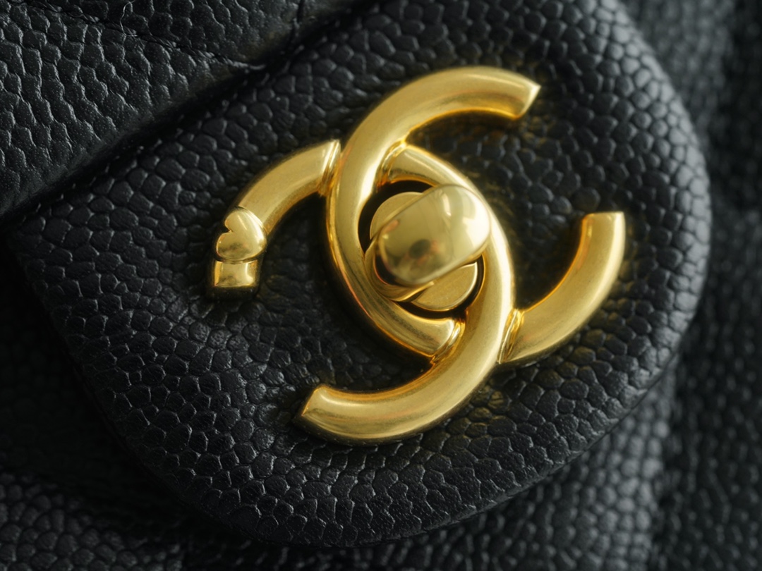 CHANEL 23P Spring/Summer New Love Heart Adjustable Mini Bag Small Black Textured Calfskin  