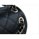 CHANEL 23A New Duma Backpack Small Black Glossy Calfskin  