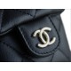 CHANEL 23A New Duma Backpack Small Black Glossy Calfskin  