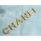 CHANEL 23C 22 Bag Medium Mist Blue Leather  