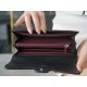 Classic Flap Classic Long Wallet Black & Silver Calfskin  