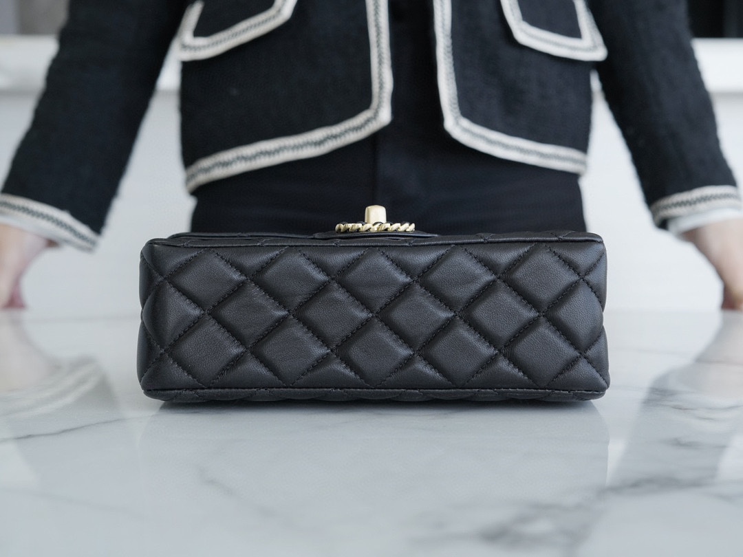 CHANEL 24C 19 Series CF Mini Bag Black  