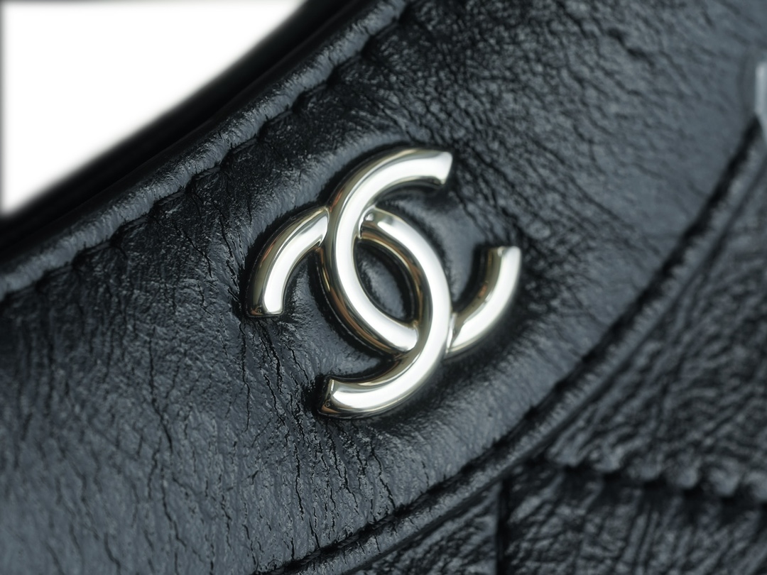 Chanel 24C Horizontal 31 Bag Mini Black Waxed Calfskin  