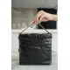 Chanel 23S 22 Mini Pearl Chain Bag Black Wrinkled Calfskin  