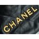 Chanel 23S 22 Mini Pearl Chain Bag Black Wrinkled Calfskin  