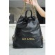 CHANEL 23P Spring/Summer New Small Backpack Black Glossy Calfskin  