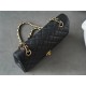 CF Classic Flap Caviar Calfskin Medium Black & Gold  