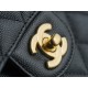 CF Classic Flap Caviar Calfskin Medium Black & Gold  