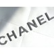 CHANEL 24C Horizontal 22 Bag White with Silver Hardware  