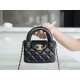 CHANEL 23K Kelly Handle Bag Black Small  