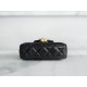 CHANEL 23K Kelly Handle Bag Black Small  