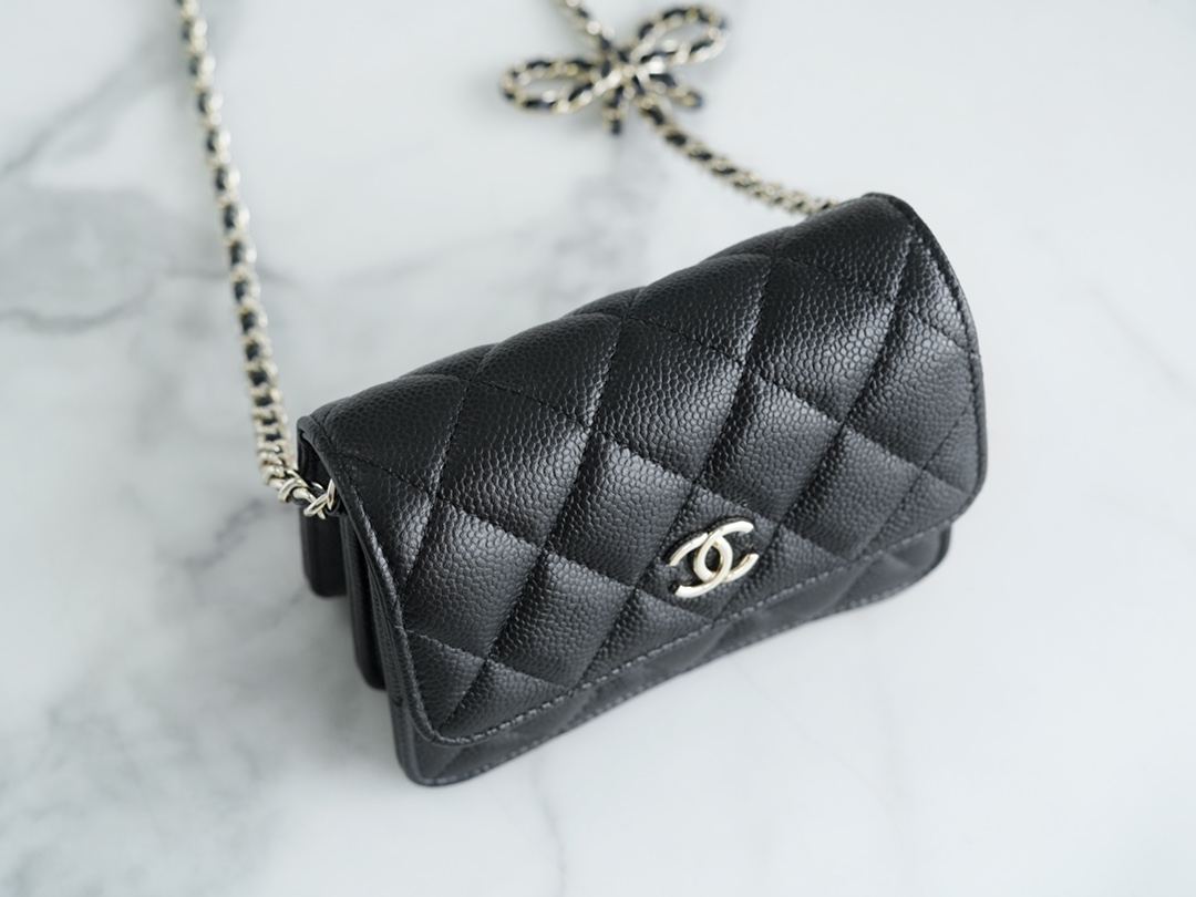 CHANEL 23S Spring/Summer New Bow Tie Mini Bag Black