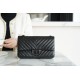 Chanel Small Black V Gun Calfskin  