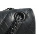 Chanel Small Black V Gun Calfskin  