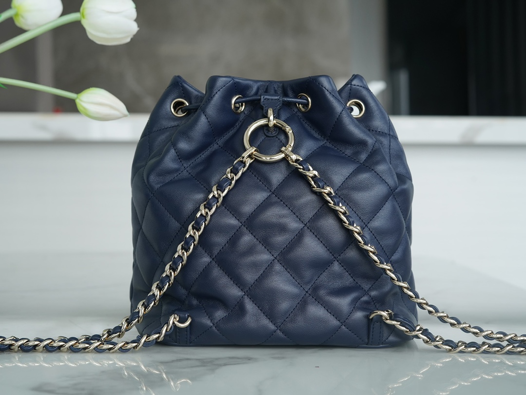 CHANEL 23B Atelier Backpack Blue  