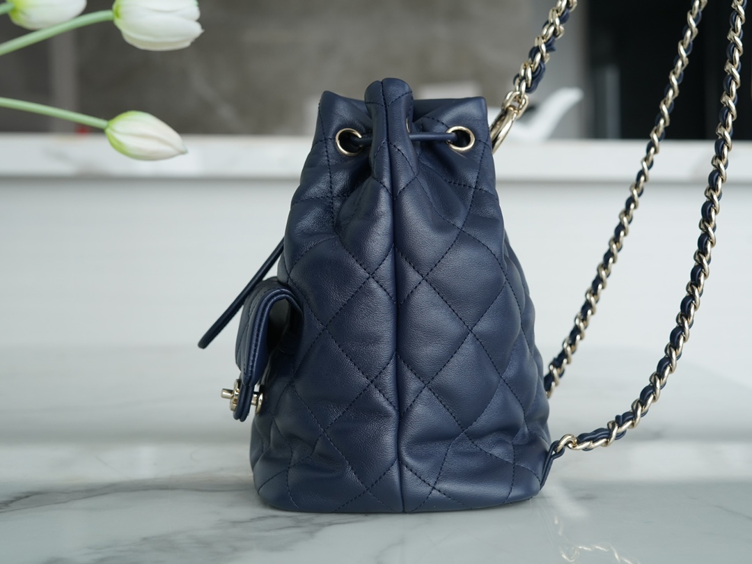 CHANEL 23B Atelier Backpack Blue  